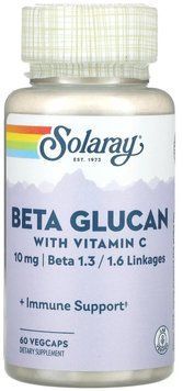 Solaray Beta Glucan with Vitamin C 10mg - 60 Veg Capsules 1452879 фото