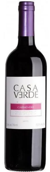 Вино Casa Verde Carmenere, красное сухое, 0.75л 13% (DIS7808765712960) 1179276 фото