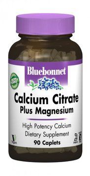 Bluebonnet Nutrition Calcium Citrate Plus Magnesium 90 капсул 490529 фото