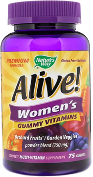 Nature's Way, Alive! Women's Vitamins, 75 Gummies (NWY-15897) 606187 фото