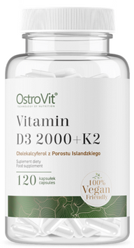 OstroVit Vitamin D3 2000 + K2 Витамин D3 2000 + K2 120 капсул 1072903 фото
