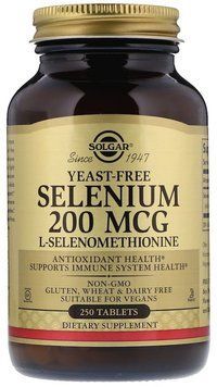 Solgar Selenium, Yeast-Free Солгар Селен без дрожжей, 200 мкг, 250 таблеток 648592 фото