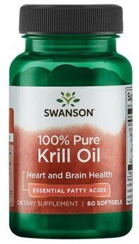 Swanson 100% Pure Krill Oil, 500 mg, 60 Softgels (SWA-17059) 661702 фото