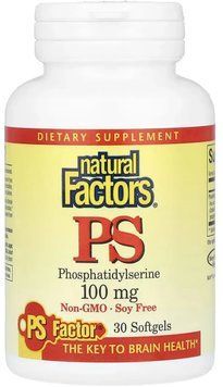 Natural Factors Ps Phosphatidylserine 100 mg - 30 softgels 1480247 фото