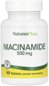 Nature's Plus Niacinamide 500 mg - 90 Tablets 1455585 фото