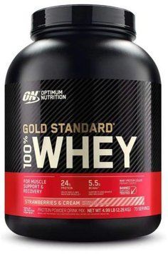 Протеин Optimum Nutrition 100% Whey Gold Standard 2270 g / 73 servings / Strawberry Cream 586002 фото