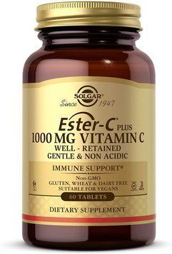 Solgar Ester-C Plus 1000 mg Vitamin C Солгар Вітамін C 60 таблеток 792862 фото