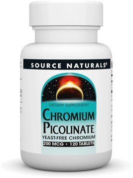 Source Naturals Chromium Picolinate 200 mcg Yeast Free - 120 Tablets 1452276 фото