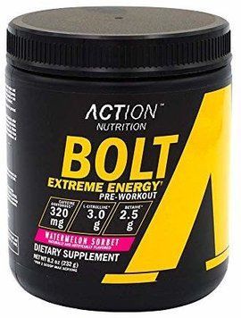 Action Nutrition BOLT Extreme Energy 232 g /30 servings/Watermelon Sorbet 968233 фото
