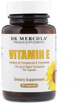 Dr. Mercola Vitamin E, 30 Capsules (MCL-01508) 654634 фото