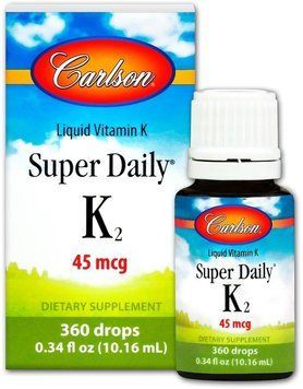 Carlson Labs Super Daily K2 45 mcg Вітамін К-2 (менахінон) рідина 10.16 мл 881612 фото
