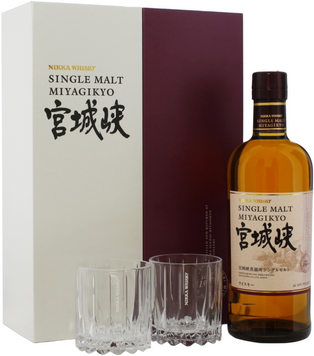 Виски Nikka Miyagikyo + 2 glasses GB 45% 0.7 л (BWT6502) 1225574 фото