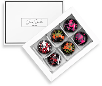 Цукерки шоколадні з начинкою Laviva Chocolate Caramel Box of 6 bonbons Caramel 90 г (UA-0006) 1381034 фото