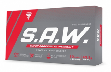 Передтренувальний комплекс Trec S.A.W. 30 capsules/10 servings//Unflavored 969800 фото