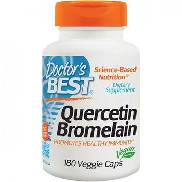 Doctor's Best Quercetin Bromelain Кверцетін та Бромелайн 180 капсул 1117590 фото