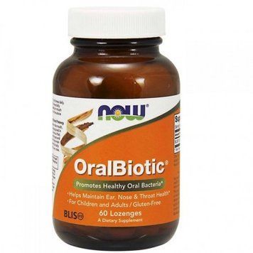 NOW Foods OralBiotic 60 lozenges (Прибуток) 414061 фото
