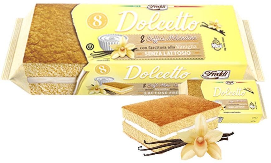 Тістечне бісквітне Freddi Dolcetto ваніль 8x25 г (8005380010443) 1222714 фото
