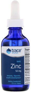 Trace Minerals Research, Ionic Zinc, 50 mg, 2 fl oz (59 ml) (TMR-00019) 682225 фото