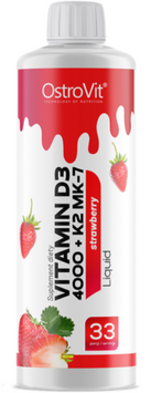 OstroVit Vitamin D3 4000 + K2 MK-7 Liquid Витамин D3 4000 + K2 MK-7 500 мл вкус клубничный 1072905 фото