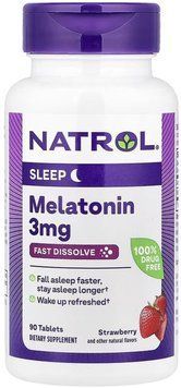 NATROL Melatonin 3mg - 90 Tablets 1456267 фото