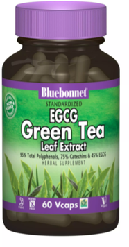 Bluebonnet Nutrition EGCG Green tea Екстракт листя зеленого чаю 60 капсул 890802 фото