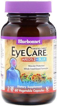 Bluebonnet Nutrition, Targeted Choice, Eye Care, 60 Vegetable Capsules (2032) 626486 фото