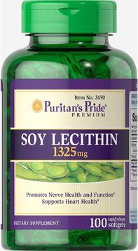 Puritan's Pride Soy Lecithin +1325 mg 100 caps Лецитин з сої 519256 фото