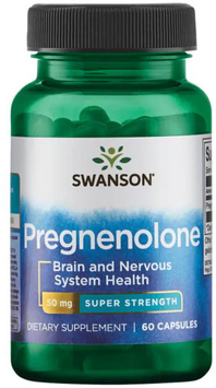 Swanson Pregnenolone 50 mg Прегненолон 60 капсул 1034686 фото