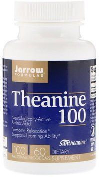 Jarrow Formulas Theanine 100 100 mg 60 Veggie Caps Теанин 550073 фото