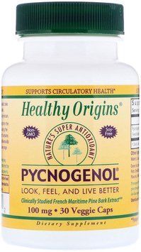 Healthy Origins, Pycnogenol, 100 mg, 30 Veggie Caps (Discontinued Item) (HO41371) 625671 фото