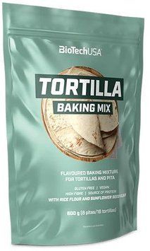 Смесь для выпекания тортилья BiotechUSA Tortilla Baking mix 600 g 1000775 фото