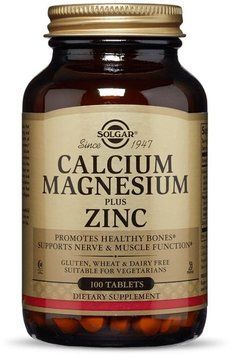 Solgar Calcium Magnesium Plus Zinc 100 таблеток 496826 фото