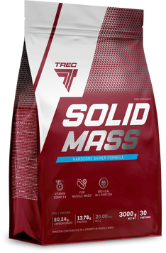 Гейнер Trec Solid Mass 3000 g /30 servings/Chocolate 969801 фото