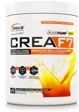 Genius Nutrition Crea F7 405 g / 45 servings / Nectarine Juice 1097245 фото