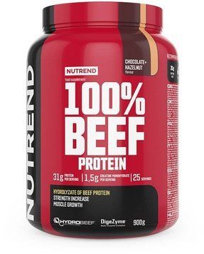 Протеин Nutrend 100% Beef Protein 900 g /25 servings/ Chocolate Nut 843830 фото