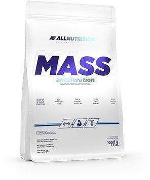 Гейнер All Nutrition Mass Acceleration 1000 g /14 servings/ Cappucino 651591 фото
