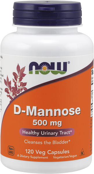 NOW Foods D-Mannose 500 mg 120 caps 442321 фото