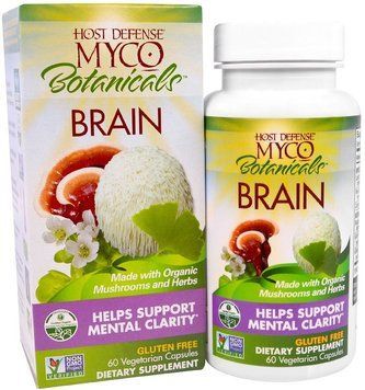 Fungi Perfecti MycoBotanicals, Brain, 60 Vegetarian Capsules (FPI-03862) 654826 фото