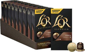 Кофе в капсулах L'OR Espresso Forza шоубокс 100х5.2 г (8711000360163) 1381188 фото