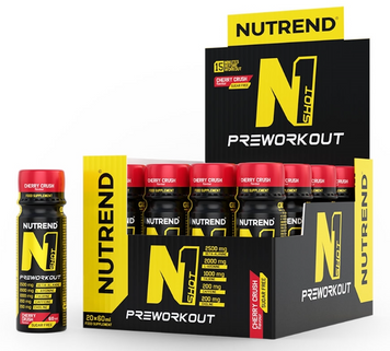 Передтренувальний комплекс Nutrend N1 SHOT 20x60 ml/20 servings/cherry crush 1101940 фото
