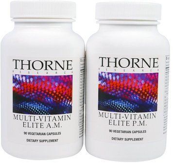 Thorne Research Multi-Vitamin Elite 2 Bottles 90 Vegetarian Capsules Per Bottle Мультівітаміни еліт 532303 фото