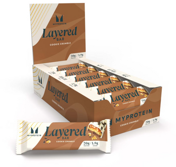 Протеиновые батончики MyProtein Layered Bar 12x60g Cookie Crumble 1415940 фото