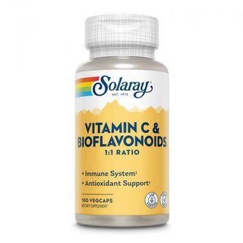 Solaray Vitamin C & Bioflavonoids 1:1 500mg - 100 vcaps 1472040 фото