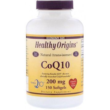 Healthy Origins CoQ10 Kaneka Q10 200 mg 150 Softgels Коэнзим Q10 534447 фото