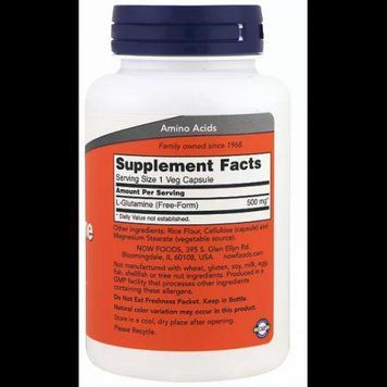 Now Foods L-Glutamine 500 mg 120 caps L глютамин 520673 фото