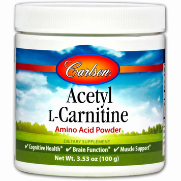 Carlson Labs Acetyl-L-Carnitine Ацетил карнітин 100 г 776696 фото