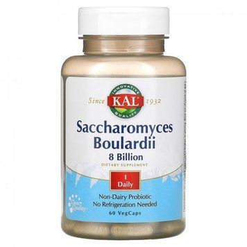 KAL Saccharomyces Boulardii 8 Billion Сахароміцети Буларді 8 мільярдів 60 вегетаріанських капсул 1117860 фото