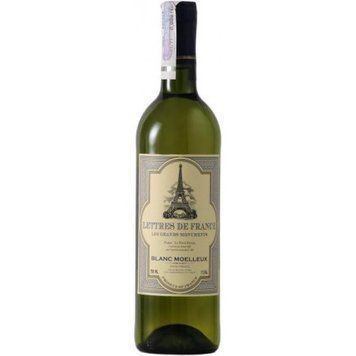 Вино Maison Bouey Lettres De France Blanc Moelleux 0.75 л (Мэзон Буэй Леттр де Франс Блан Муале) 449826 фото