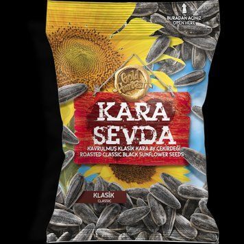 Семена подсолнечника Kara Sevda черные соленые 120 г (8683717470926) 1243397 фото