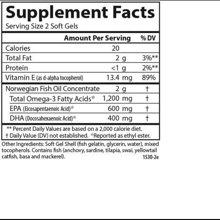 Carlson Labs Super Omega-3 Gems Fish Gel 100 Soft Gels Супер Омега-3 552381 фото